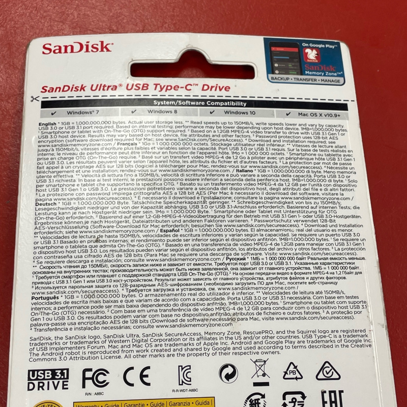 Флэшка Sandisk 32GB 3.1 - Type-C